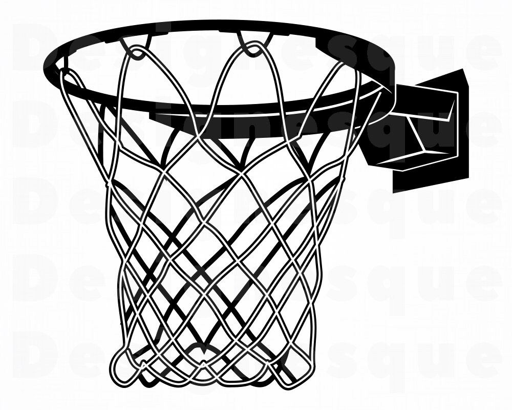 Basketball Hoop 6 SVG Basketball Net SVG Basketball Hoop Etsy