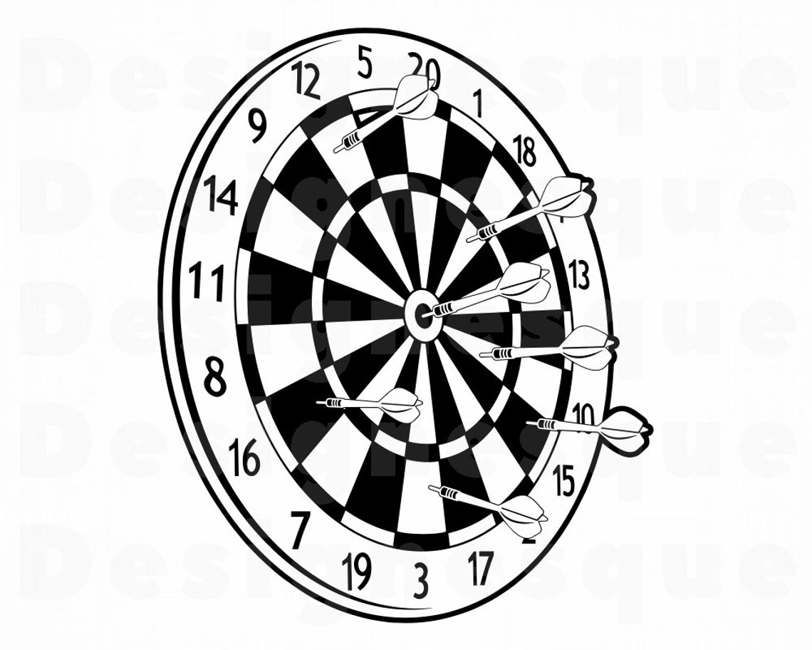 Dartboard 6 SVG Dartboard SVG Darts Svg Dart Board SVG Etsy