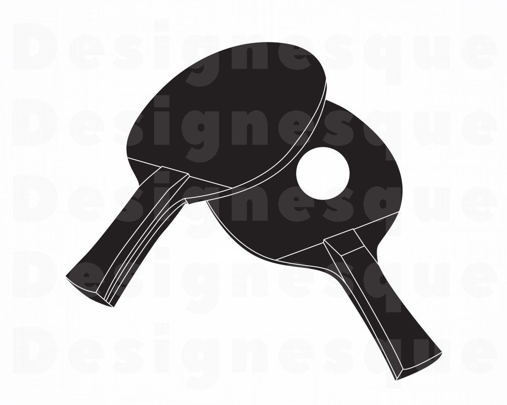 Png Dxf Files for Cricut Eps Vector Cut Files For Silhouette Ping Pong