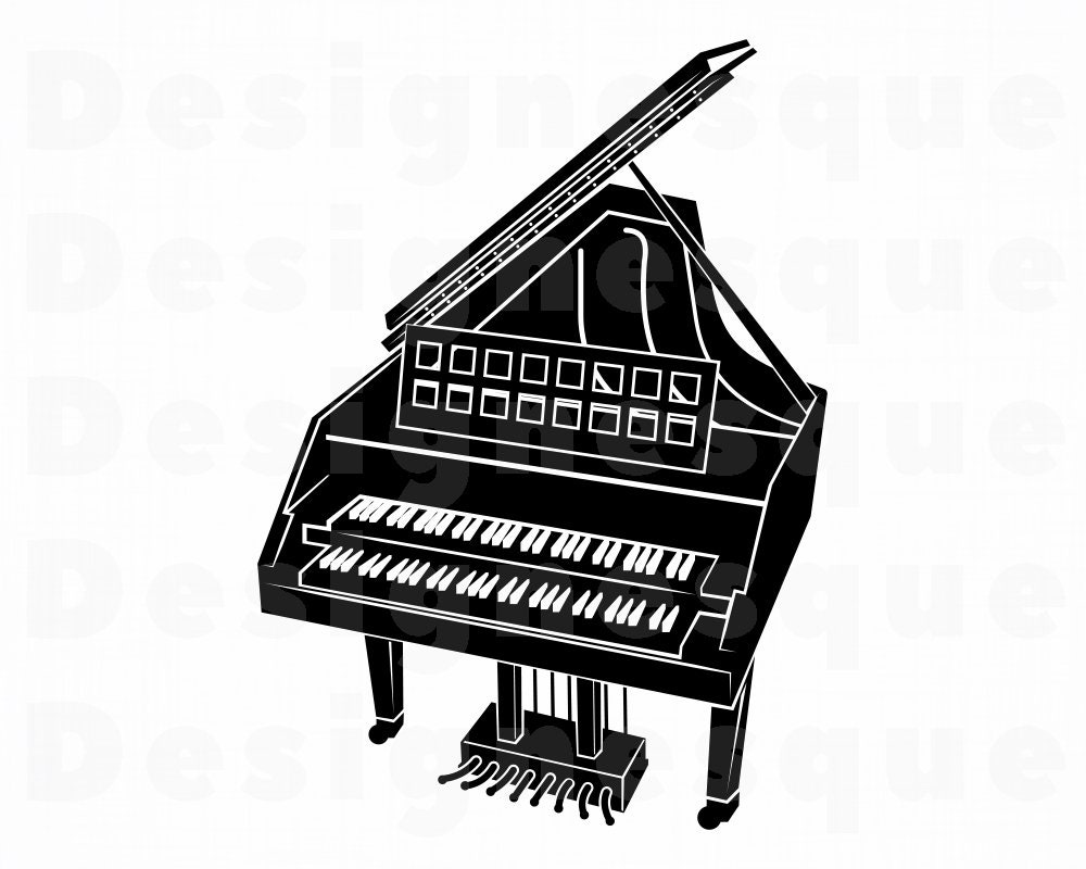 Harpsichord SVG Musical Instruments Svg Harpsichord Clipart Etsy