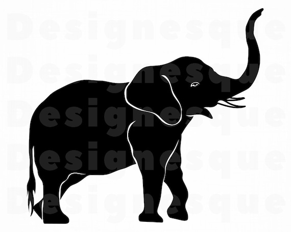 Elephant 8 Svg Elephant Svg Elephant Clipart Elephant Cut Etsy