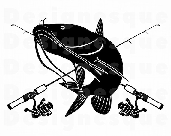 Download Catfish Fishing 2 Svg Fishing Logo Svg Fish Svg Fishing Etsy