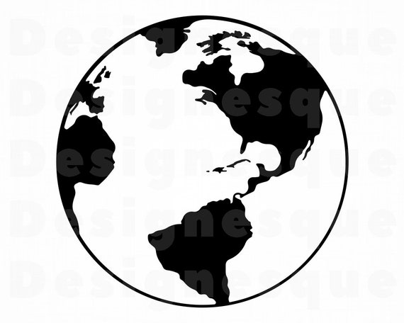 Download Earth Svg Planet Svg Globe Svg Earth Clipart Earth Files Etsy