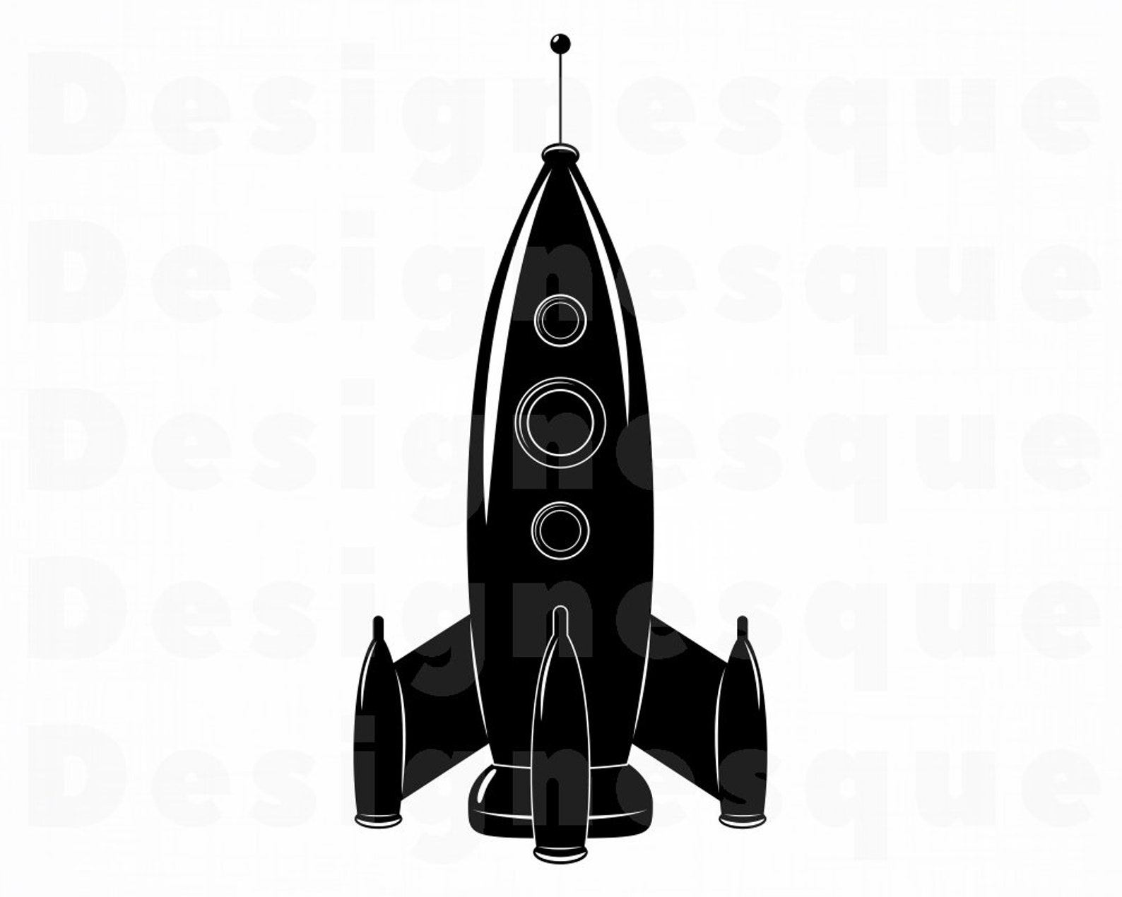 Retro Space Rocket SVG Rocketship SVG Spaceship SVG Rocket | Etsy