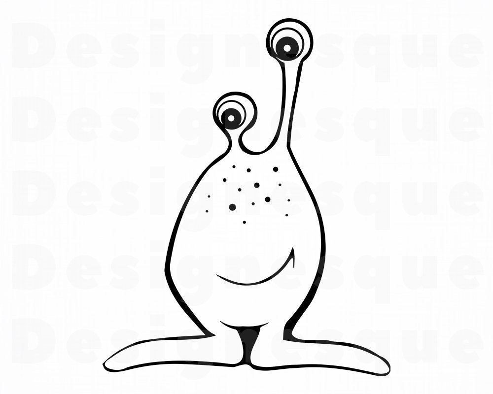 Download Alien Outline SVG Alien SVG Alien Clipart Alien Files for ...