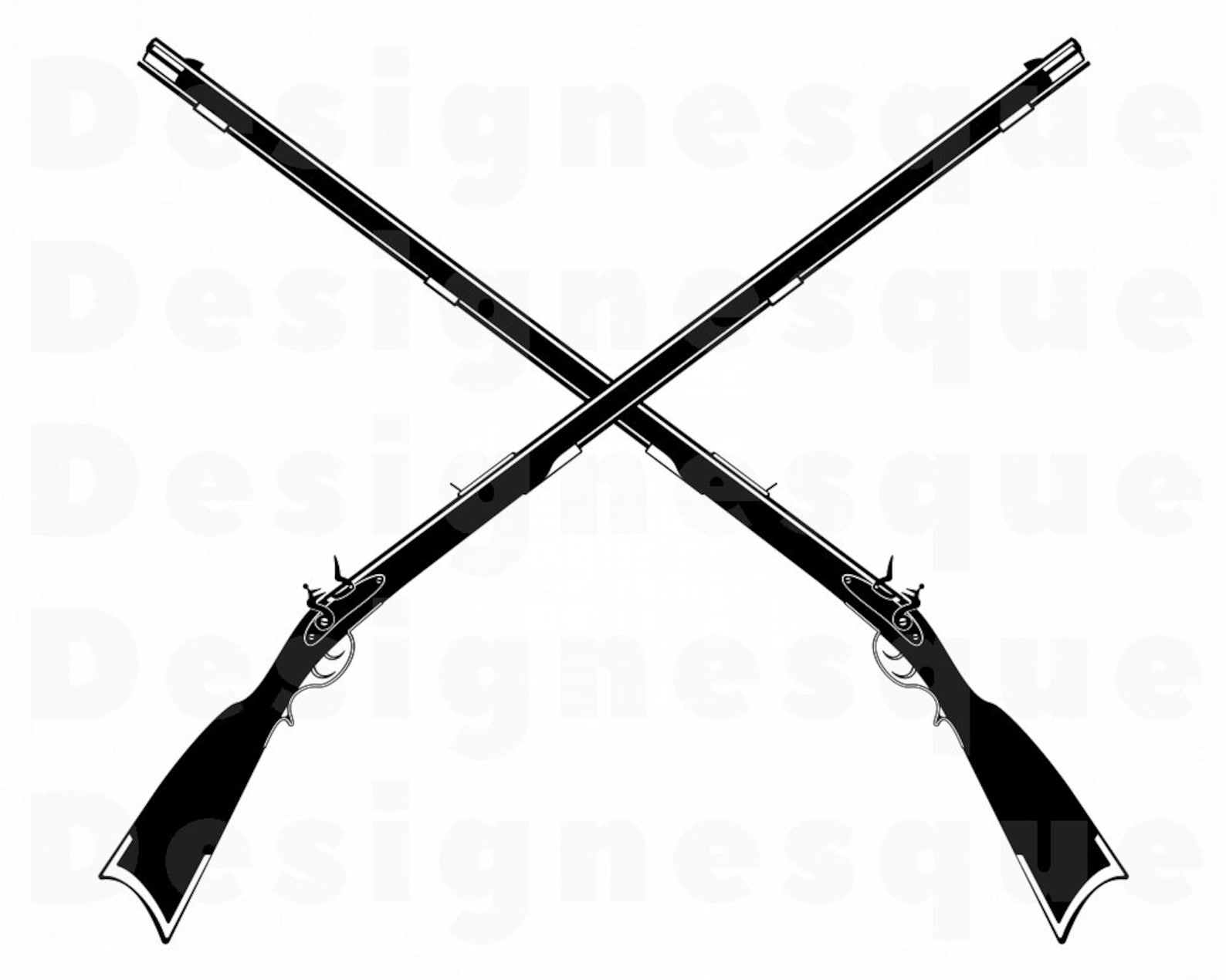 Musket Logo Svg Musket Svg Flintlock Rifle SVG Rifle Svg | Etsy