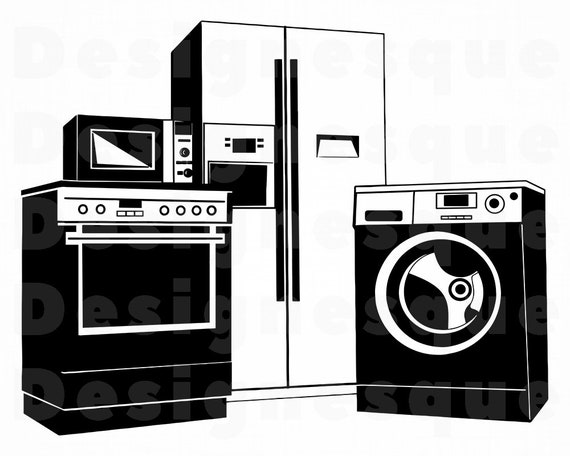 Download Home Appliances Svg Kitchen Svg Oven Svg Fridge Svg New Etsy