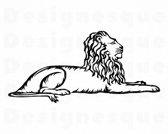 Download Laying Lion Svg Lion Svg Lion Clipart Lion Files For Cricut Lion Cut Files For Silhouette Lion Dxf Lion Png Lion Eps Lion Vector