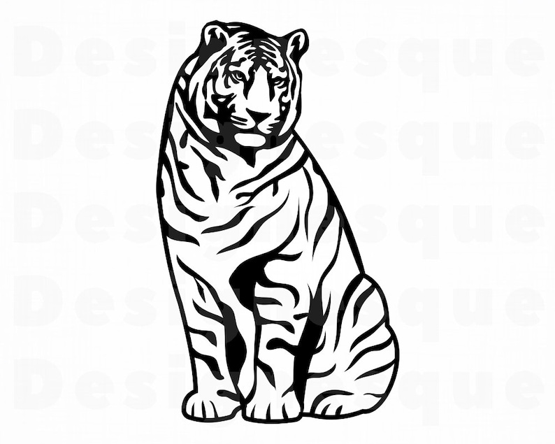 Download Tiger 13 SVG Tiger Svg Tiger Clipart Tiger Files for | Etsy