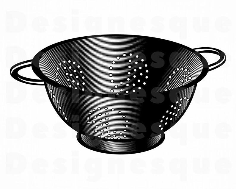 Colander SVG Strainer SVG Colander Clipart Colander Files Etsy