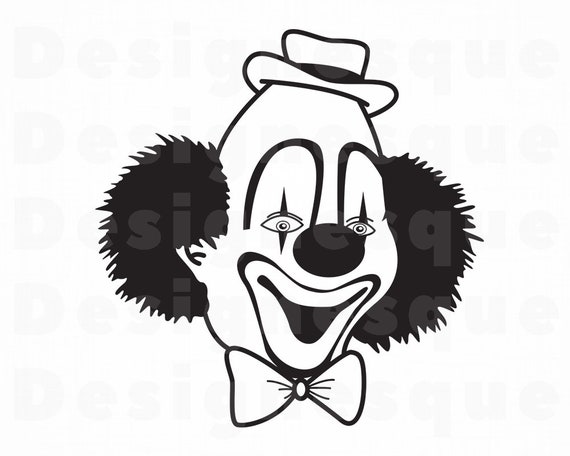 Clown 4 Svg Clown Svg Jester Joker Clown Clipart Clown Etsy