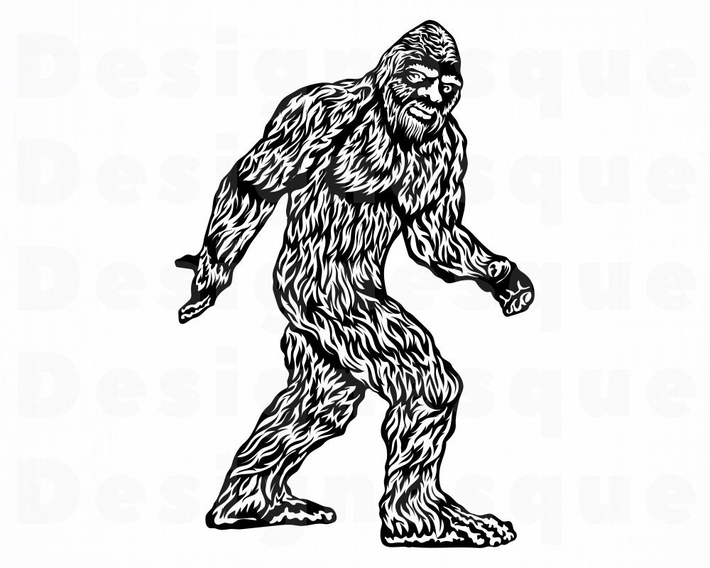Bigfoot Silhouette Svg Bigfoot Svg Sasquatch Svg Bigfoot Etsy In 2022