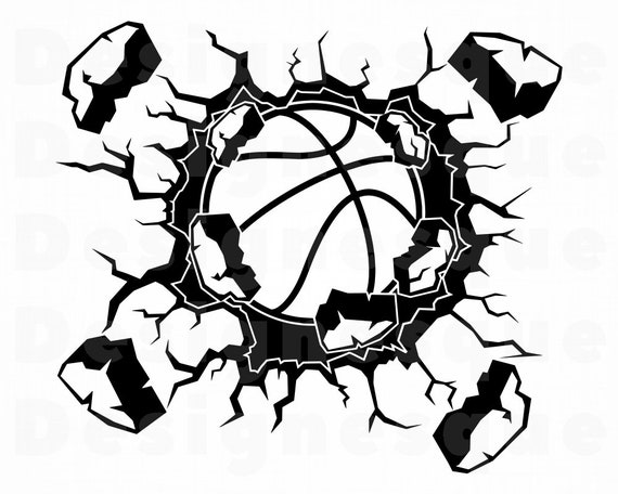 Download Smashing Basketball Logo Svg Basketball Svg Basketball Clipart Basketball Files For Cricut Cut Files For Silhouette