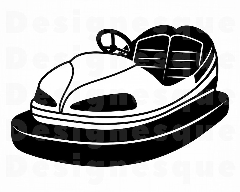 Bumper Car SVG Bumper Cars Svg Bumper Car Clipart Bumper Etsy