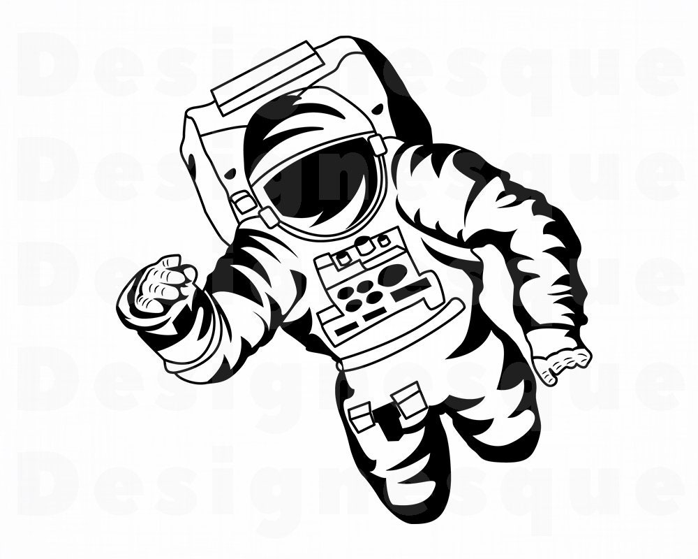 Space Clipart Astronaut SVG Astronaut in space clipart.