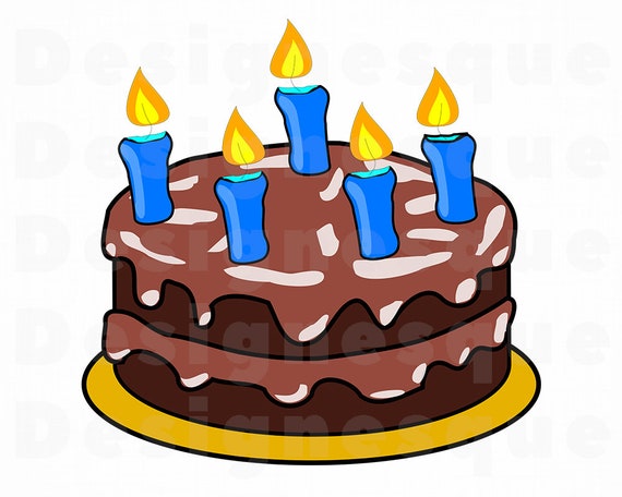 Download Cake SVG Birthday Cake SVG Cake With Candles Cake Clipart ...