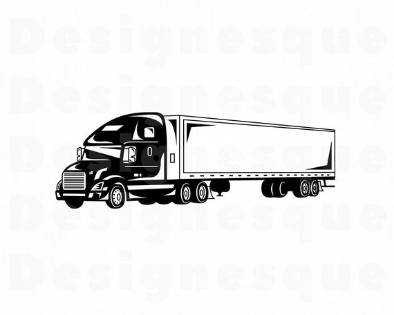 Truck 14 Svg Truck Svg Trucking Svg 18 Wheeler Truck Etsy