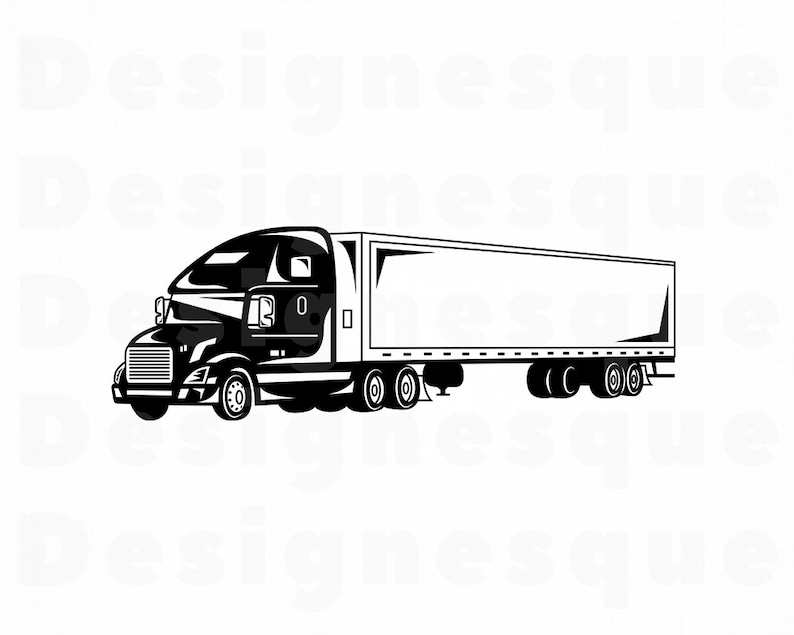 Free Free 181 Semi Truck Silhouette 18 Wheeler Svg Free SVG PNG EPS DXF File