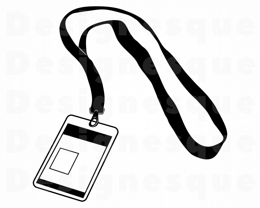 Lanyard 6 Svg Lanyard Svg ID Svg Lanyard Clipart Lanyard Etsy