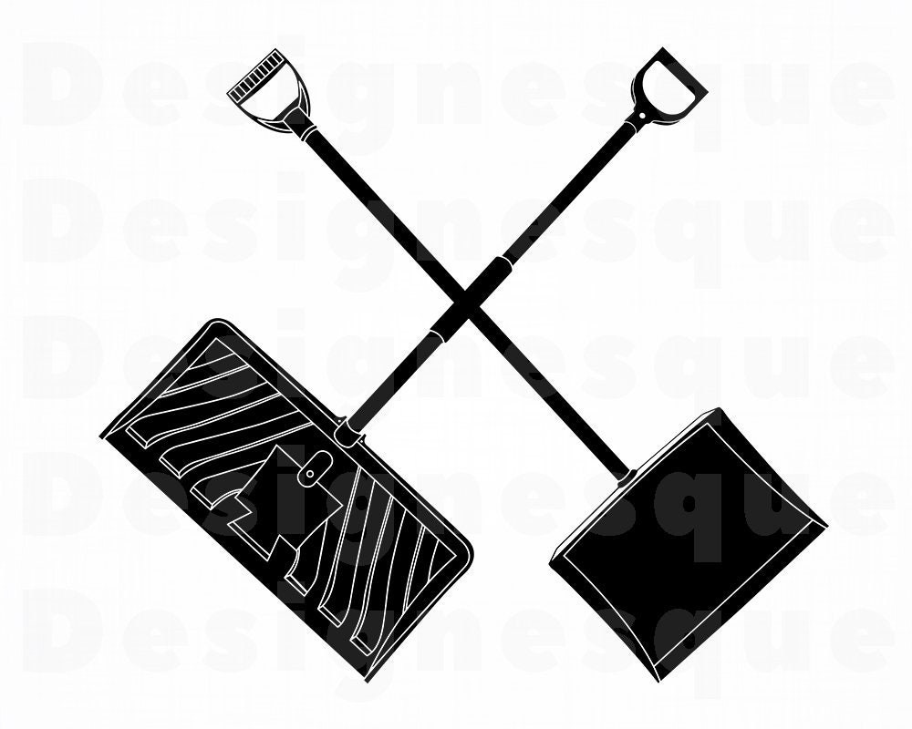 Snow Shovel Logo 2 SVG Snow Removal Svg Winter Svg Snow Etsy