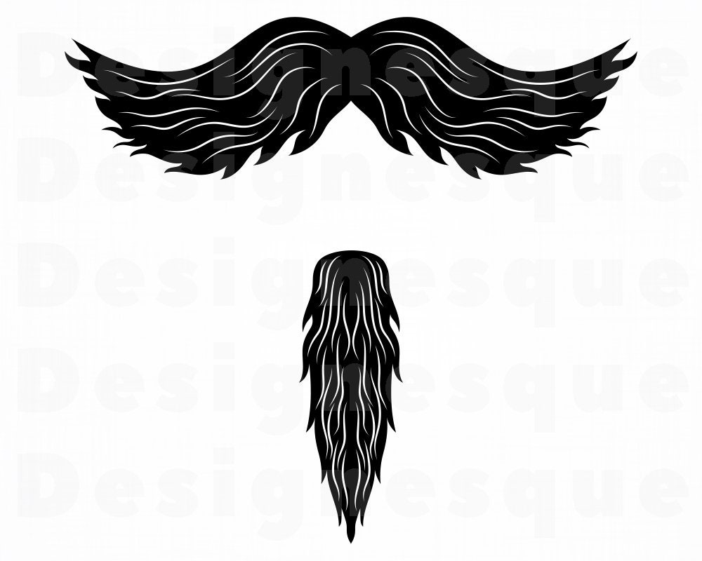 Goatee SVG Mustache Svg Grooming Svg Goatee Clipart Goatee Etsy