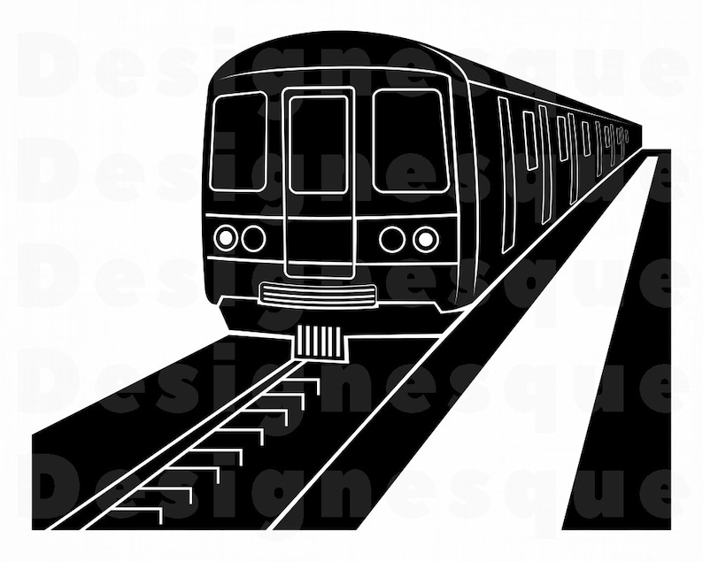 Subway Train SVG Metro Svg Subway Train Clipart Subway Etsy