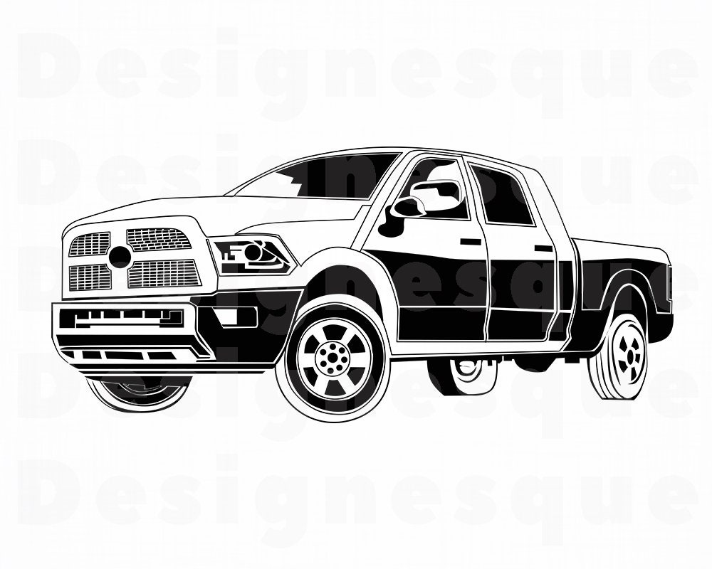 Free Free 192 Pickup Truck Outline Svg SVG PNG EPS DXF File