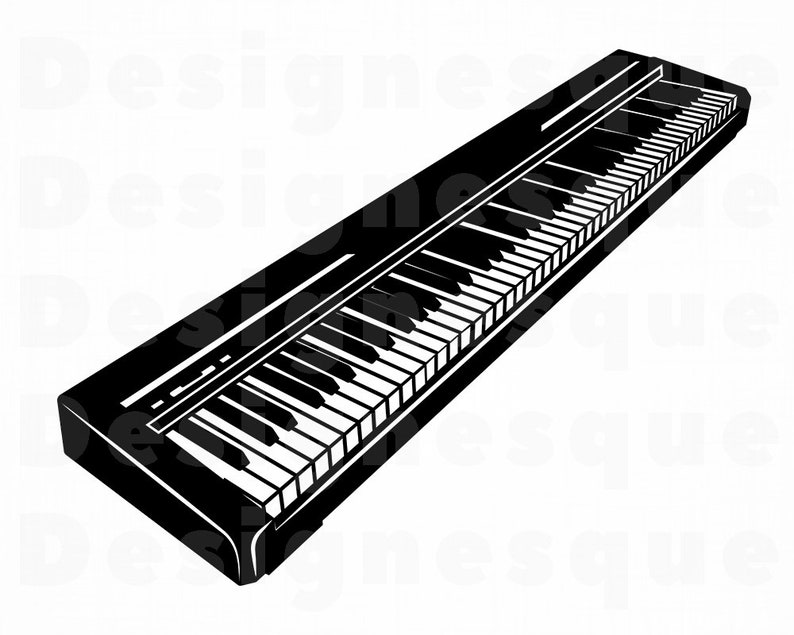 Piano Keyboard SVG Piano Svg Piano Keyboard Clipart Piano Etsy