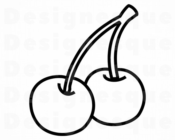 cherry outline svg cherries svg cherry clipart cherry files etsy cherry outline svg cherries svg cherry clipart cherry files for cricut cherry cut files for silhouette cherry dxf png eps vector