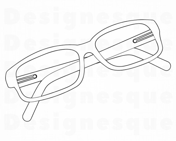 glasses outline