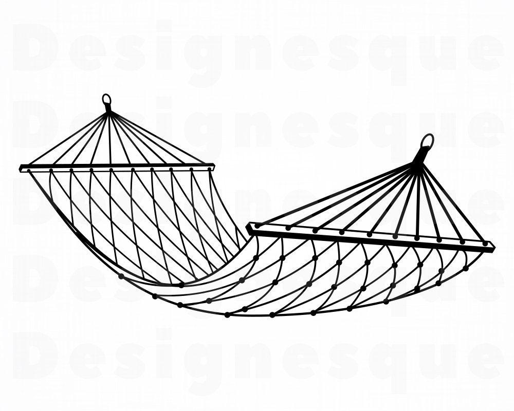 Hammock SVG Hammock Clipart Hammock Files for Cricut Etsy