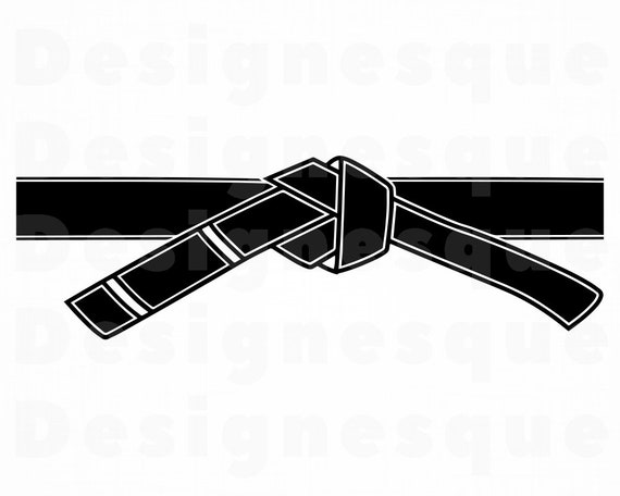 Download Black Belt Svg Karate Svg Martial Arts Svg Black Belt Clipart Black Belt Files For Cricut Cut Files For Silhouette Dxf Png Eps Vector