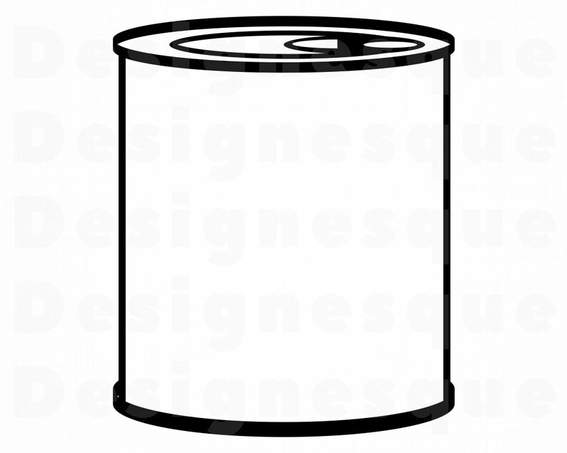 Tin Can 5 SVG Tin Can Svg Can Svg Canned Food Svg Tin Can Etsy