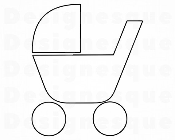 Download Stroller Outline Svg Stroller Carriage Svg Baby Carriage Etsy