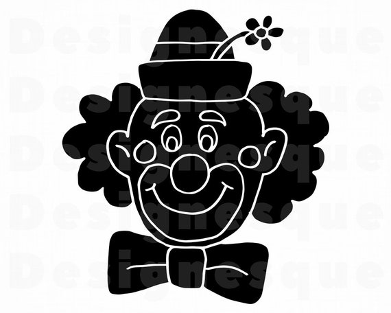 Clown 7 Svg Clown Svg Jester Joker Clown Clipart Clown Etsy