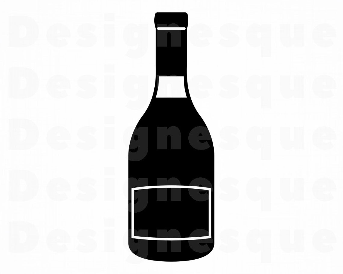 Brandy Bottle SVG Alcohol Bottle Svg Brandy Bottle Clipart Etsy