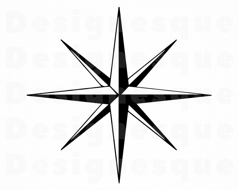 North Star SVG Polaris Svg North Star Clipart North Star Etsy
