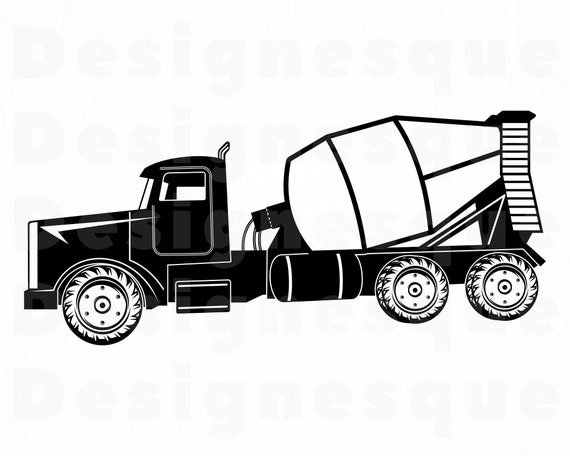 Free Free 195 Front Discharge Concrete Truck Svg SVG PNG EPS DXF File