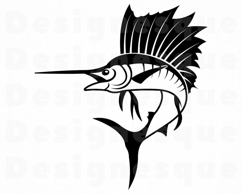 Download Sailfish SVG Fishing Svg Fish Svg Sailfish Clipart | Etsy