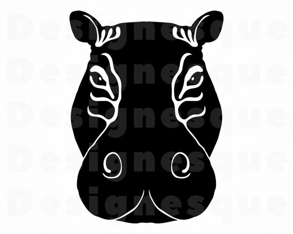 Download Hippo Head Svg Hippo Mascot Svg Hippo Svg Hippo Clipart Etsy