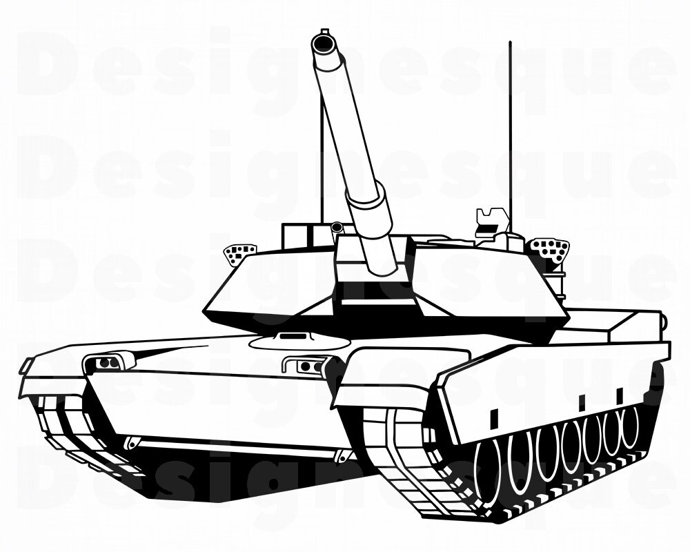 Tank Outline Svg Tank Svg Military Army Tank Clipart Tank Etsy Images ...