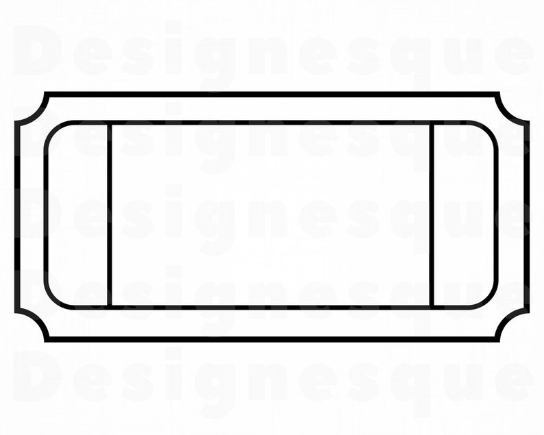 Cricut Ticket Template Cricut Ticket Template