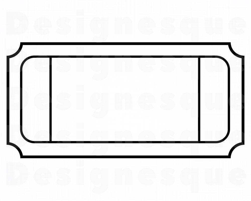 Ticket Outline Svg Ticket Outline Svg