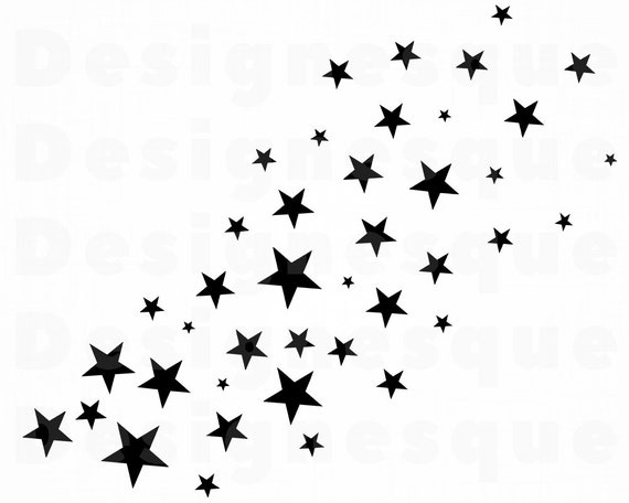 Download Stars Svg Star Shower Svg Stars Clipart Stars Cut Files For Etsy