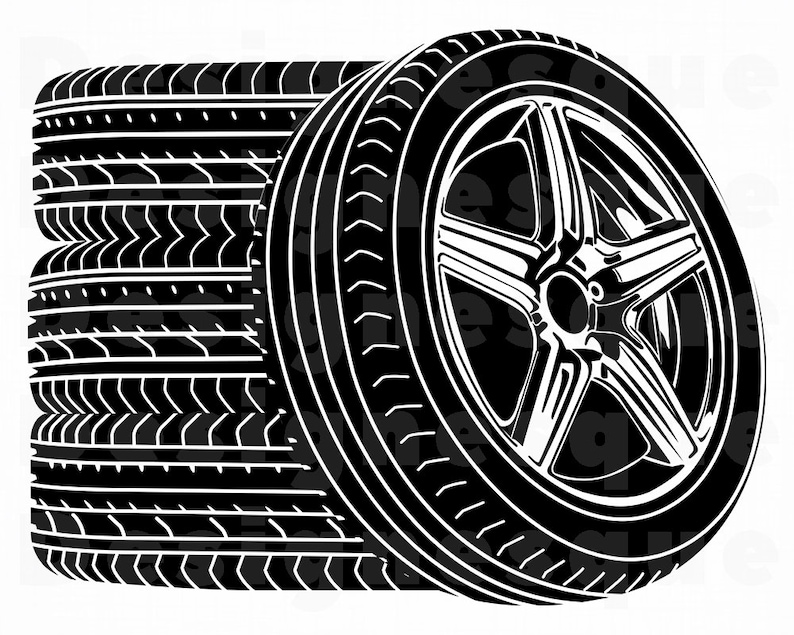 Wheel Logo SVG Wheels Svg Tire Svg Body Shop Svg Car Wheel | Etsy