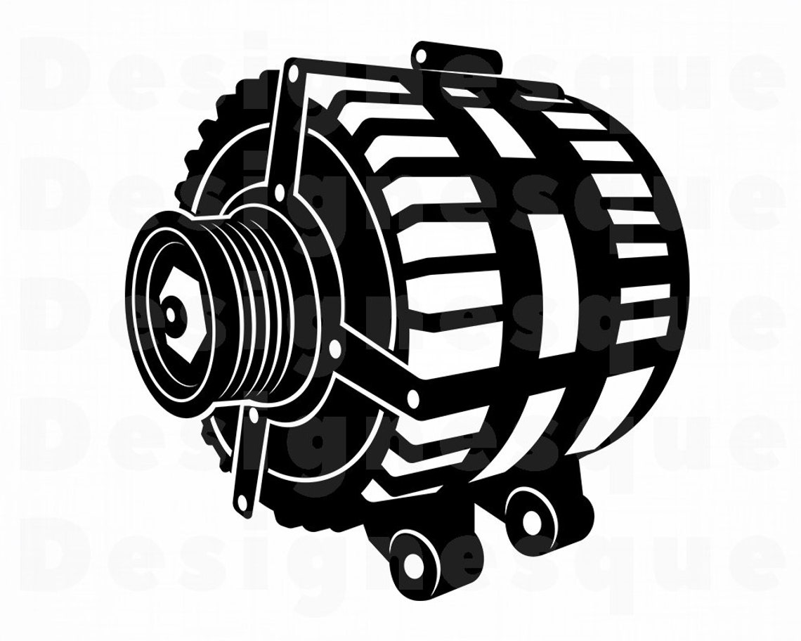 Car Alternator SVG Mechanic Svg Car Alternator Clipart Car Etsy