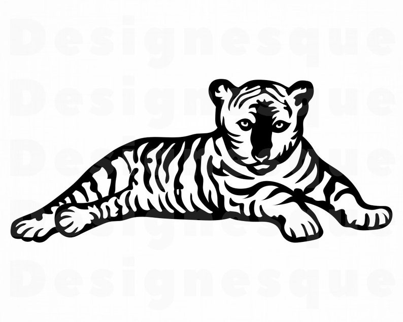 Download Tiger Cub SVG Baby Tiger Svg Baby Tiger Clipart Baby Tiger ...