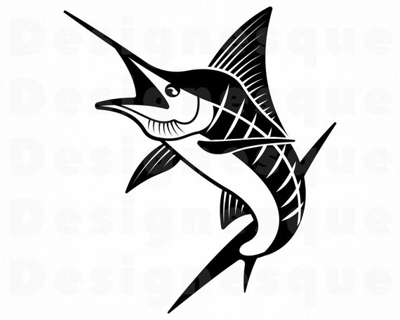 Download Marlin 4 SVG Fishing Svg Fish Svg Marlin Clipart Marlin | Etsy