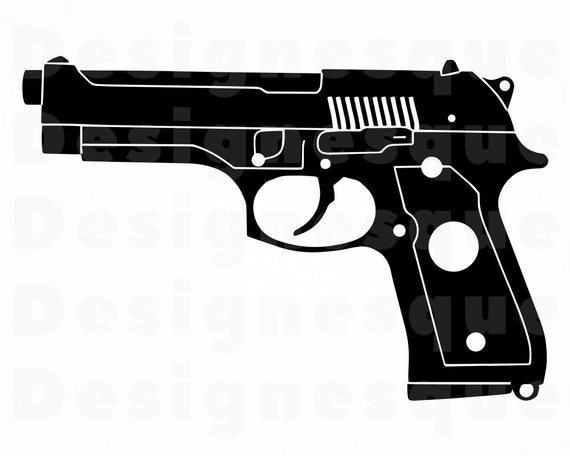 Download Gun 2 SVG Gun SVG Handgun Svg Pistol Svg Weapon Gun | Etsy