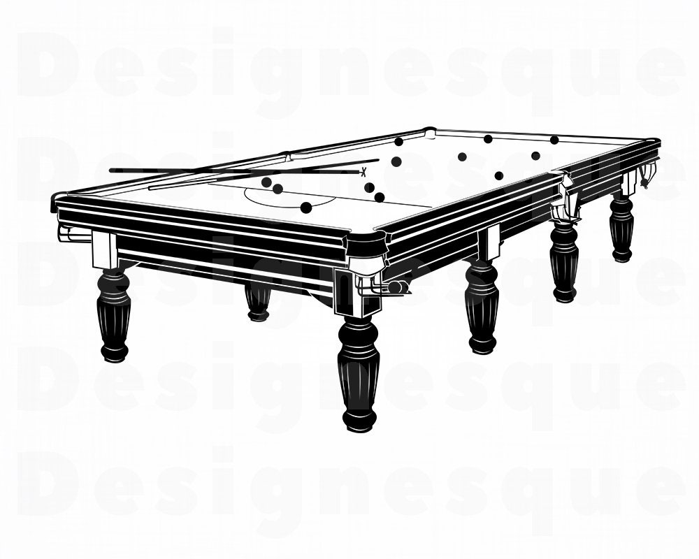 Pool Table 2 SVG Billiards Table SVG Billiards SVG Pool Etsy